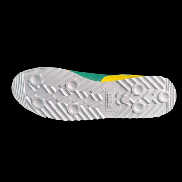 Puma Roma Basic Shoes Mens Size 10.5 Yellow Green Blue Classic Sneakers main image 5